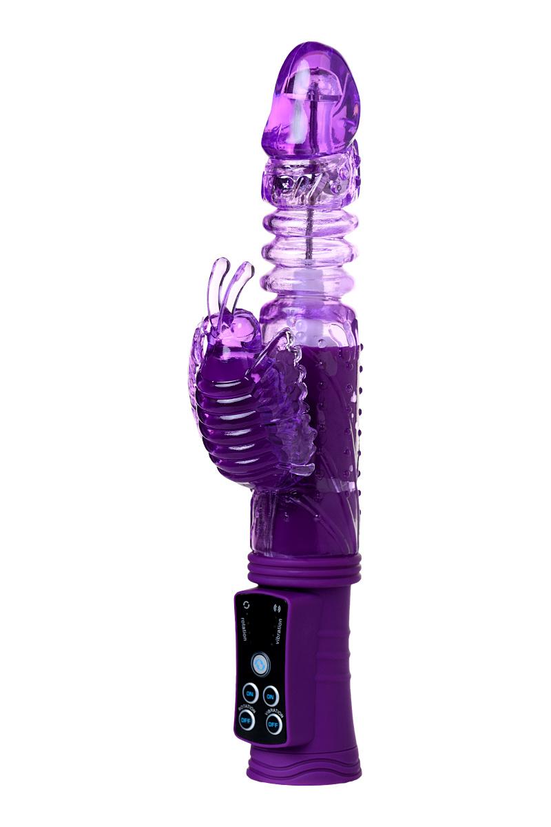 Вибратор с клиторальным стимулятором TOYFA A-Toys  High-Tech fantasy, TPR, Фиолетовый, 23 см Vestalshop.ru - Изображение 5