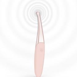 Перезаряжаемый точечный вибромассажер Senzi Vibrator - Pink