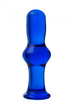 Анальная втулка Sexus Glass, стекло, синяя, 13,5 см, Ø 4,5 см Vestalshop.ru - Изображение 2