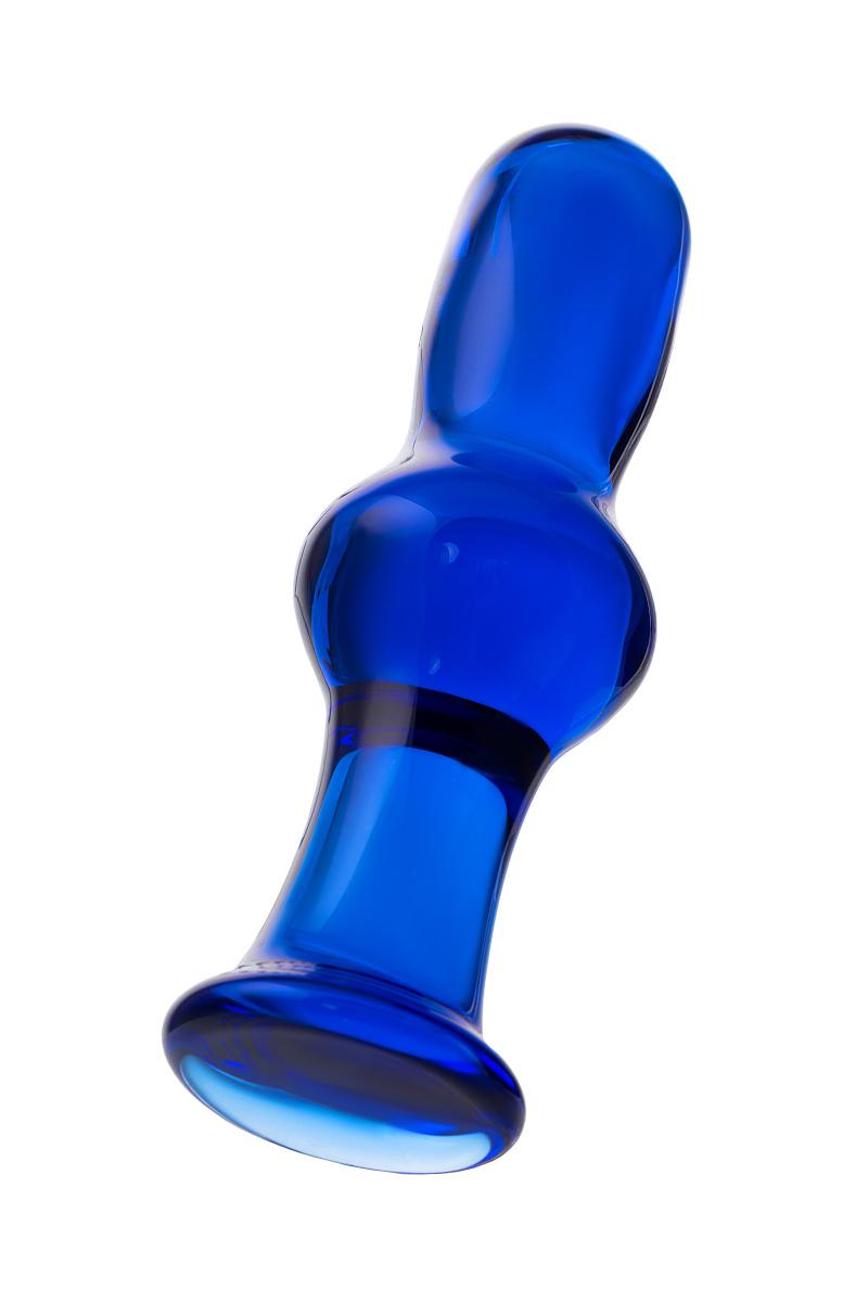 Анальная втулка Sexus Glass, стекло, синяя, 13,5 см, Ø 4,5 см Vestalshop.ru - Изображение 4