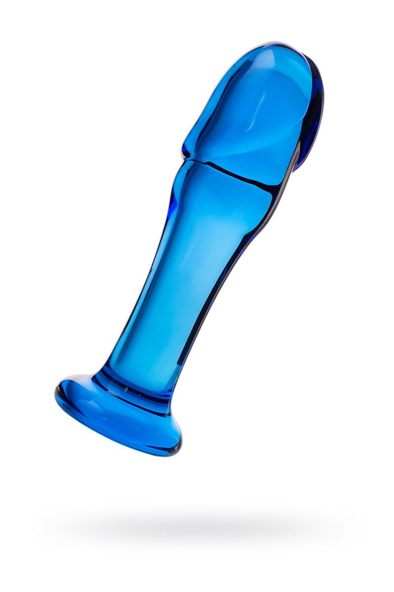 Анальный фаллоимитатор Sexus Glass, стекло, синий, 13 см Vestalshop.ru - Изображение 4