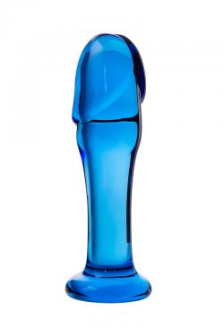 Анальный фаллоимитатор Sexus Glass, стекло, синий, 13 см Vestalshop.ru - Изображение 2