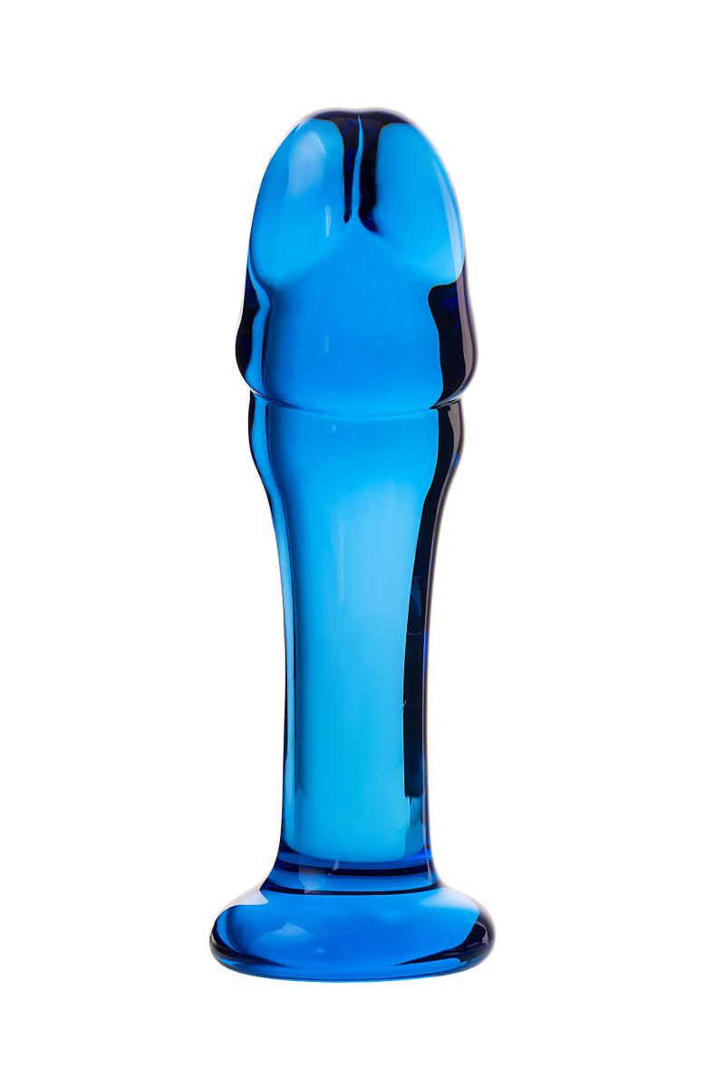 Анальный фаллоимитатор Sexus Glass, стекло, синий, 13 см Vestalshop.ru - Изображение 4