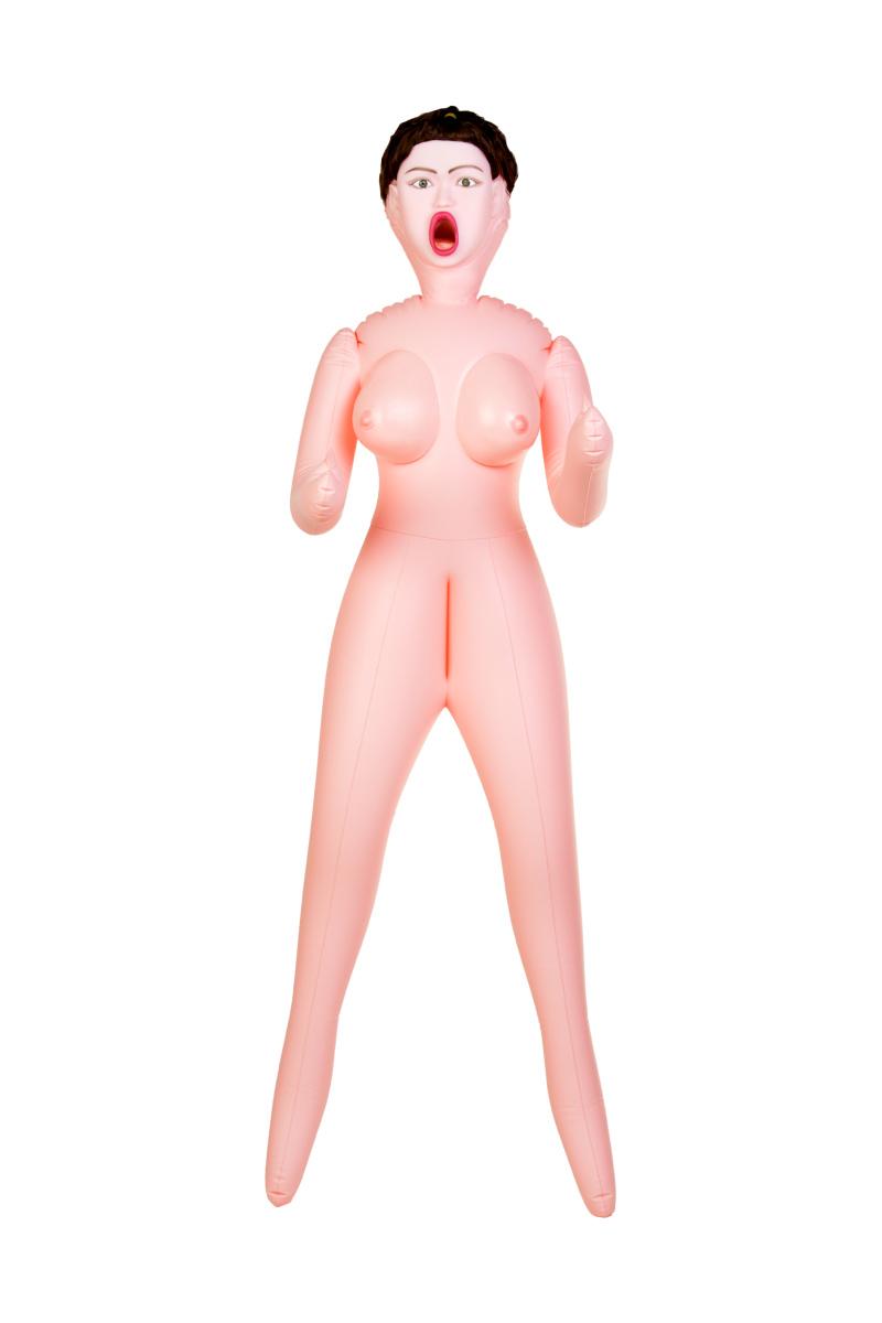 Кукла надувная Dolls-X by TOYFA Violet, брюнетка, с тремя отверстиями, кибер вставка: вагина Vestalshop.ru - Изображение 4