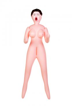 Кукла надувная Dolls-X by TOYFA Violet, брюнетка, с тремя отверстиями, кибер вставка: вагина Vestalshop.ru - Изображение 2