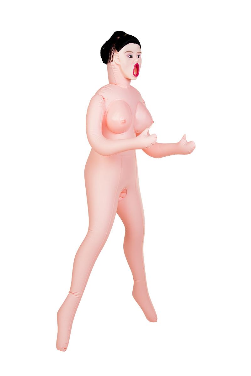 Кукла надувная Dolls-X by TOYFA Scarlett, брюнетка, с тремя отверстиями, кибер вставка, вагина-анус Vestalshop.ru - Изображение 1