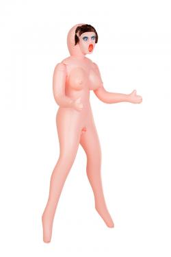 Кукла надувная Dolls-X by TOYFA Grace, шатенка, с тремя отверситями, кибер вставка: вагина-анус Vestalshop.ru - Изображение 3