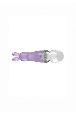 Фиолетовый вибратор для женщин с ушками Lena - 17,2 см. - для незабываемого удовольствия! Vestalshop.ru - Изображение 2