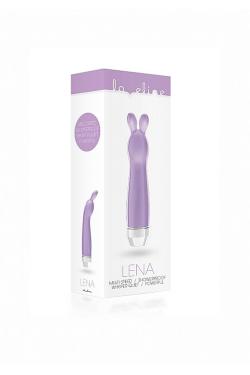 Фиолетовый вибратор для женщин с ушками Lena - 17,2 см. - для незабываемого удовольствия! Vestalshop.ru - Изображение 3