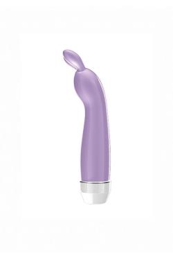 Фиолетовый вибратор для женщин с ушками Lena - 17,2 см. - для незабываемого удовольствия! Vestalshop.ru - Изображение 4