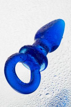 Анальная втулка Sexus Glass, Стекло, Синий, 13,7 см