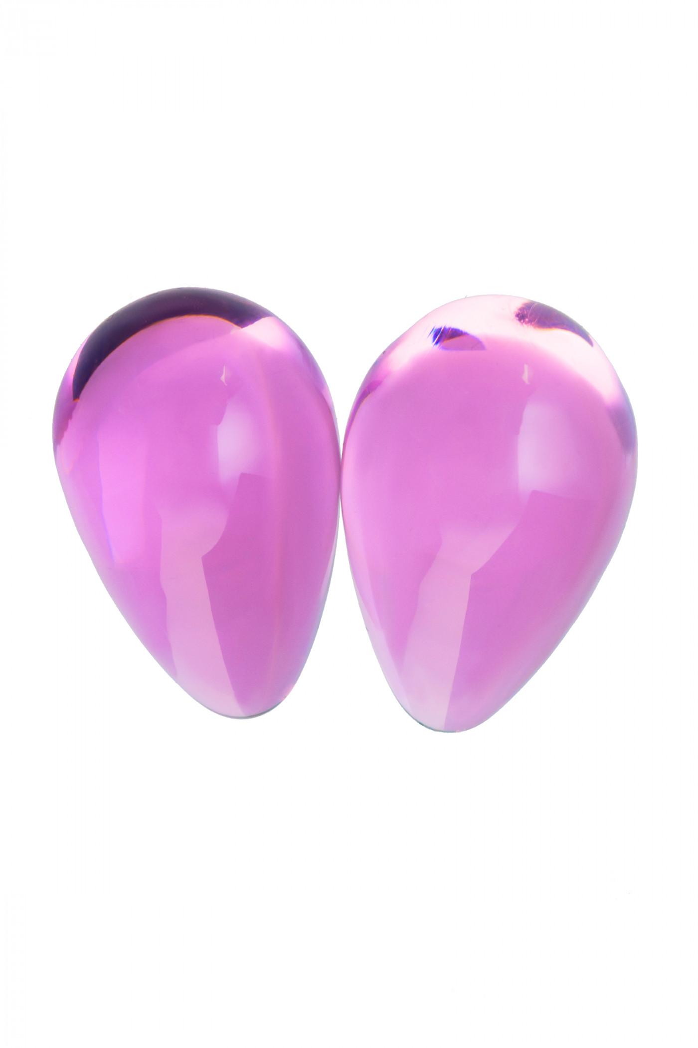 Вагинальные шарики Sexus Glass, Стекло, Розовый, Ø см