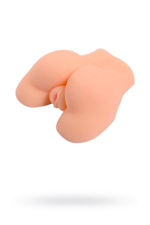 Мастурбатор реалистичный вагина+анус, XISE, TPR, телесный, 20 см