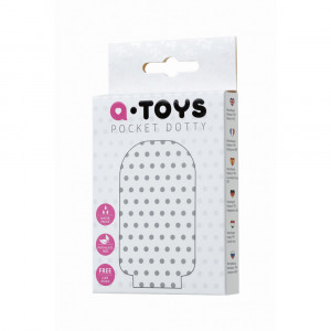 Мастурбатор TOYFA A-Toys Pocket Dotty, TPR, белый, 7,8 см (растягивается до 30 см)