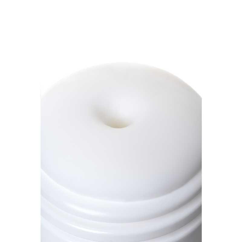 Мастурбатор нереалистичный, Tumbler Spiral MensMax, TPE, белый, 16.3 см