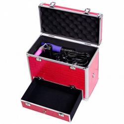 Секс-чемодан, Diva, Wiggler с двумя насадками, металл, розовый, 17 см