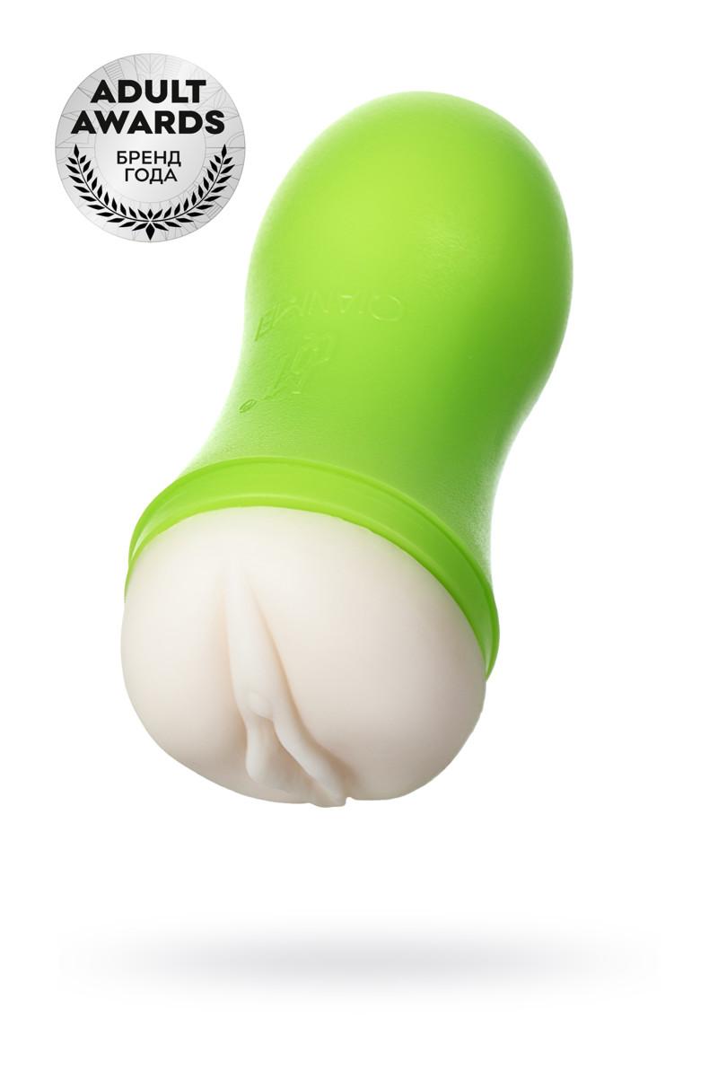 Мастурбатор TOYFA A-Toys, вагина, зеленый/телесный, 14 см
