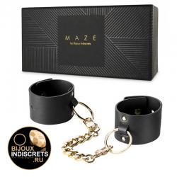 Bijoux Indiscrets Браслеты - наручники Wide Cuffs черный