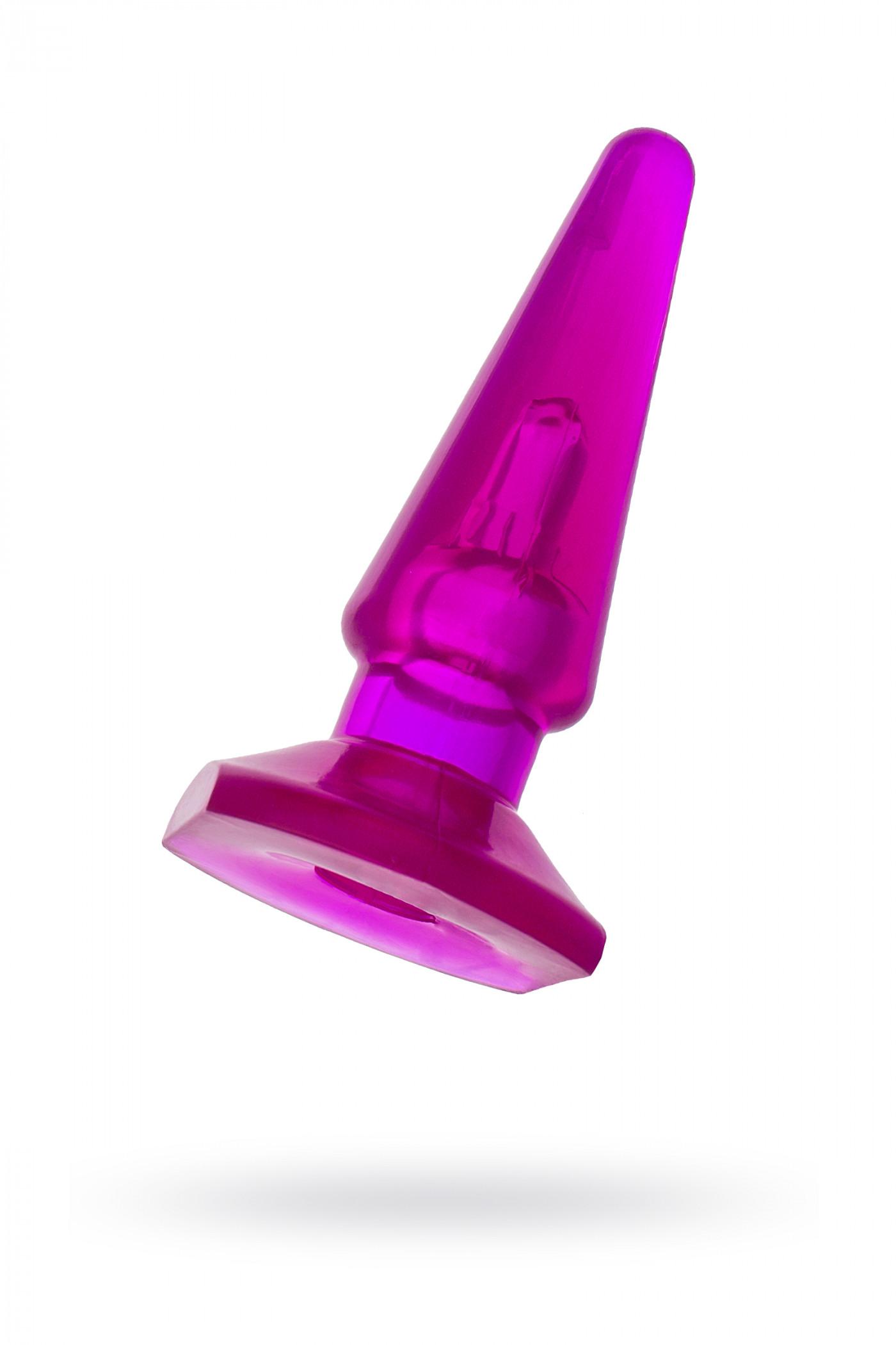 Анальная втулка TOYFA, PVC, фиолетовый, длина 9,5 см диаметр 2 см. Vestalshop.ru - Изображение 4