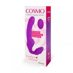 Cosmo Вибромассажер - страпон анатомический 9 режимов, L 218x75 мм D 31x35 мм, дистанционное упра
