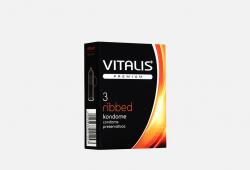 VITALIS premium ribbed ребристые презервативы, 3 шт. Vestalshop.ru - Изображение 3