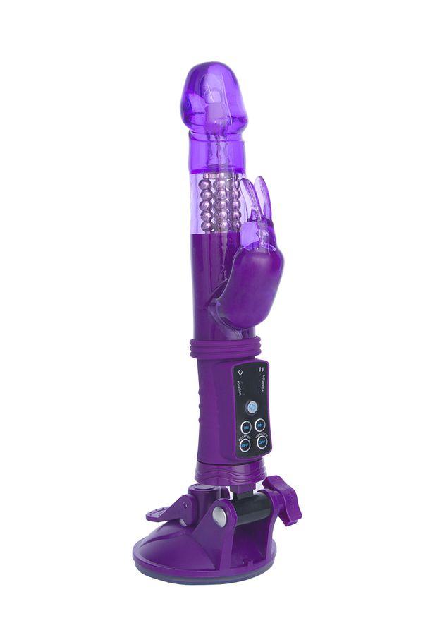 Вибратор с клиторальным стимулятором TOYFA A-Toys, TPR, фиолетовый, 22 см Vestalshop.ru - Изображение 5