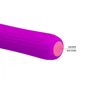 Вакуумный стимулятор EDWIN 12 режимов вакуума, L 116 мм D 27 мм, фиолетовый арт. BI-014547