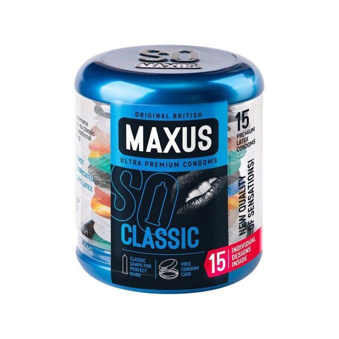 Maxus classic классические презервативы в металлическом кейсе - 15 шт. Vestalshop.ru - Изображение 1