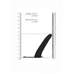 Страпон Shots Adjustable, чёрный, длина 15 см., диаметр 3.2 см.