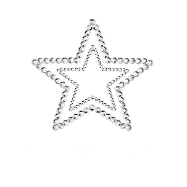 Bijoux Indiscrets Украшение на грудь Mimi Star серебряное Vestalshop.ru - Изображение 1