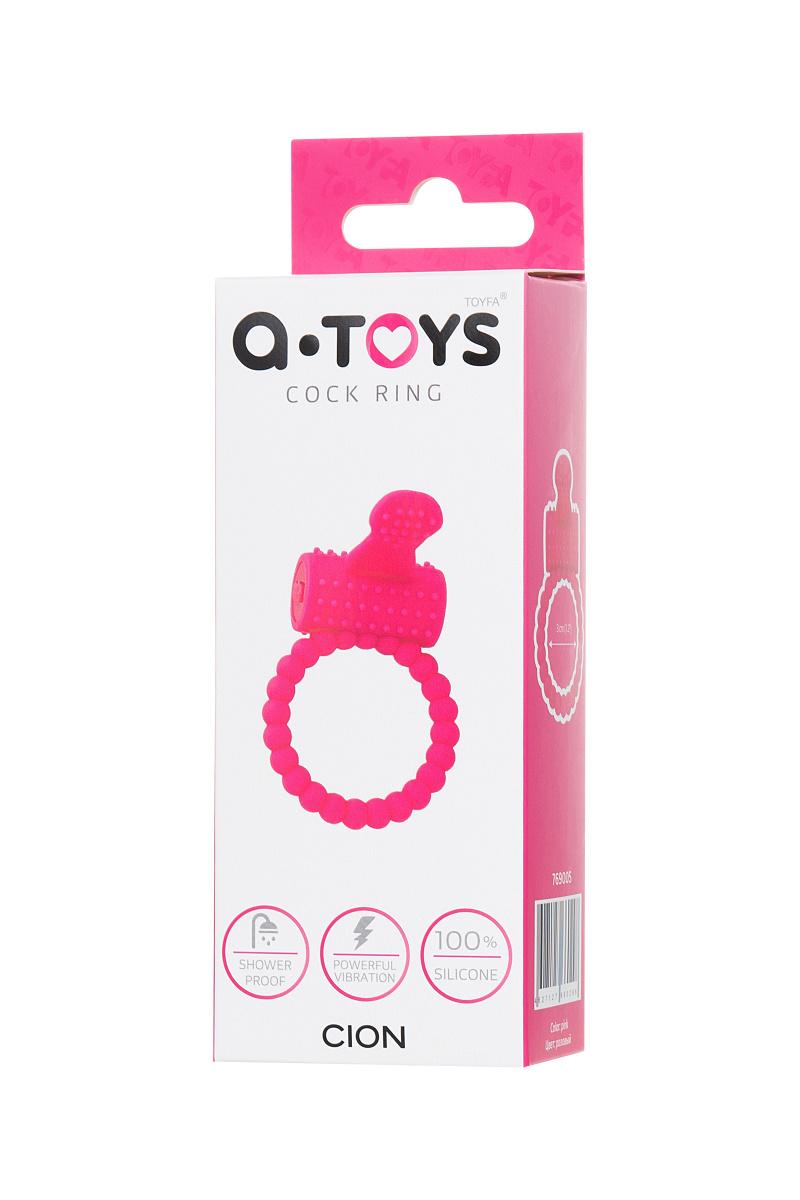 Эрекционное кольцо на пенис TOYFA  A-Toys Cion, Силикон, Розовый, Ø3,5 см Vestalshop.ru - Изображение 4
