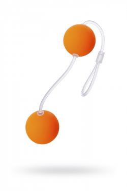 Вагинальные шарики Sexus Funny Five, ABS пластик, Оранжевый, Ø 3 см