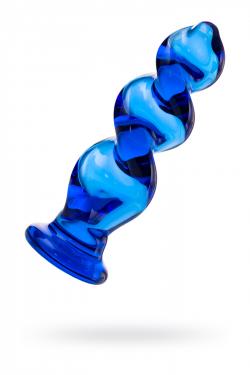 Анальная втулка Sexus Glass, Стекло, Синий, 11,7 см Vestalshop.ru - Изображение 1