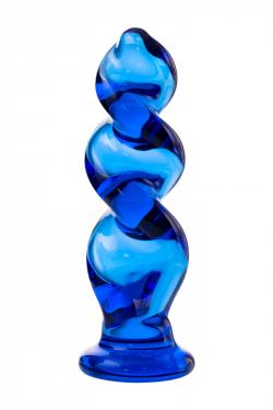 Анальная втулка Sexus Glass, Стекло, Синий, 11,7 см Vestalshop.ru - Изображение 2