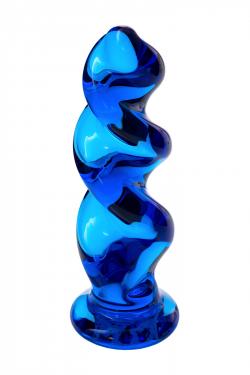 Анальная втулка Sexus Glass, Стекло, Синий, 11,7 см Vestalshop.ru - Изображение 3