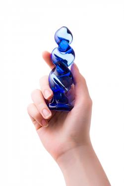 Анальная втулка Sexus Glass, Стекло, Синий, 11,7 см Vestalshop.ru - Изображение 5