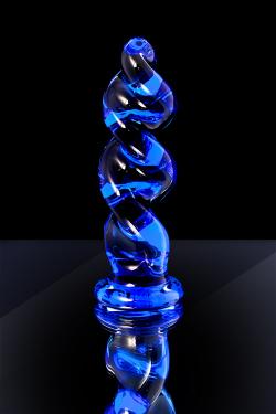 Анальная втулка Sexus Glass, Стекло, Синий, 11,7 см Vestalshop.ru - Изображение 10