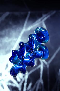 Анальная втулка Sexus Glass, Стекло, Синий, 11,7 см Vestalshop.ru - Изображение 11