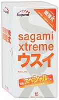 SAGAMI Xtreme 0.04 мм ультратонкие презервативы 15 шт. Vestalshop.ru - Изображение 1