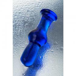 Анальная втулка Sexus Glass, Стекло, Синий, 13 см
