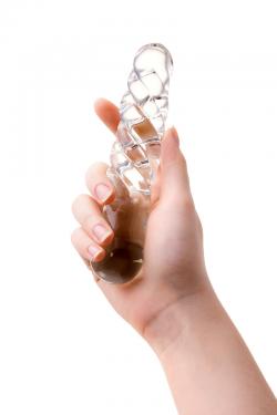 Двусторонний фаллоимитатор Sexus Glass, стекло, прозрачный, 16 см Vestalshop.ru - Изображение 3