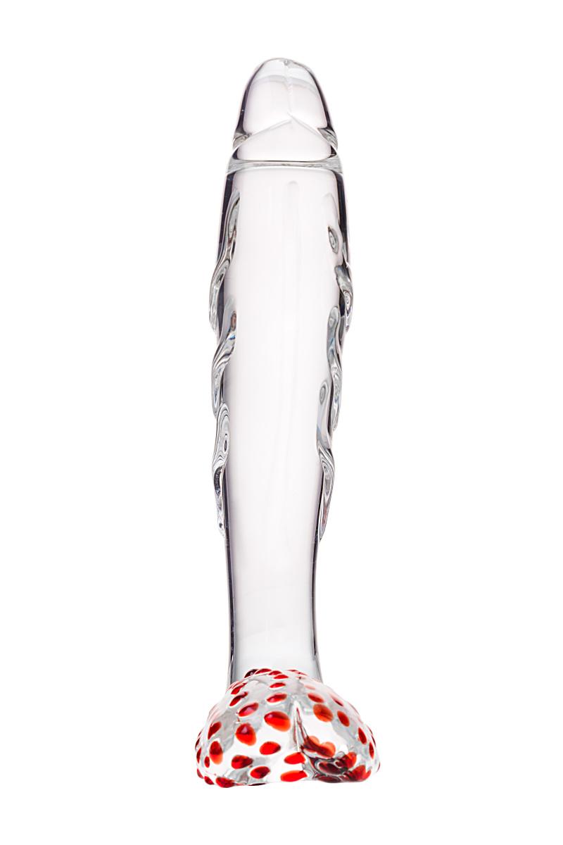 Нереалистичный фаллоимитатор Sexus Glass, стекло, прозрачный, 17,5 см Vestalshop.ru - Изображение 4