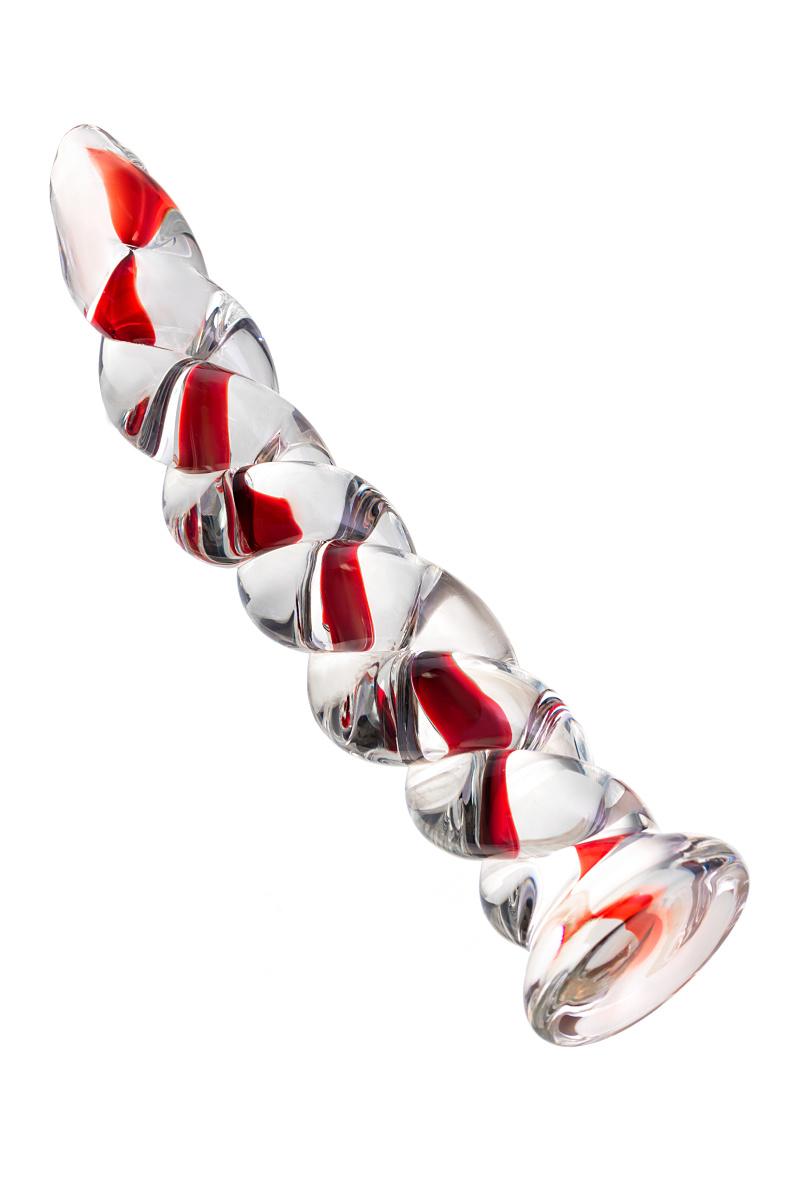 Нереалистичный фаллоимитатор Sexus Glass, стекло, прозрачный, 18 см Vestalshop.ru - Изображение 1