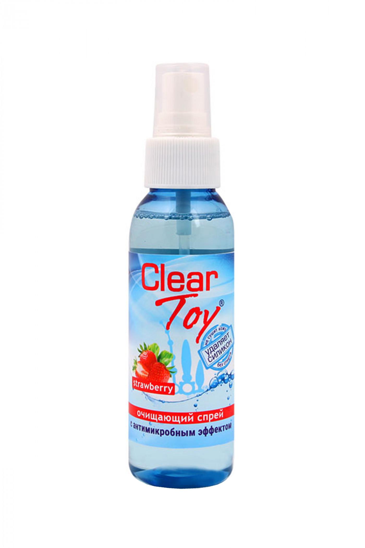 Очищающий спрей  ''Clear toys strawberry '' с антимикробным эффектом 100 мл