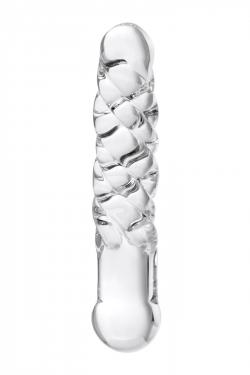 Нереалистичный фаллоимитатор Sexus Glass, Стекло, Прозрачный, 17 см