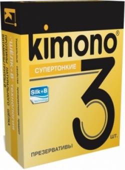 Презервативы KIMONO (супертонкие) 3 шт.
