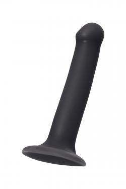 Ремневой нереалистичный страпон на присоске Strap-on-me, M, силикон, черный, 18 см Vestalshop.ru - Изображение 3
