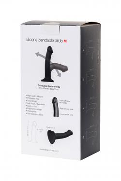 Ремневой нереалистичный страпон на присоске Strap-on-me, M, силикон, черный, 18 см Vestalshop.ru - Изображение 13