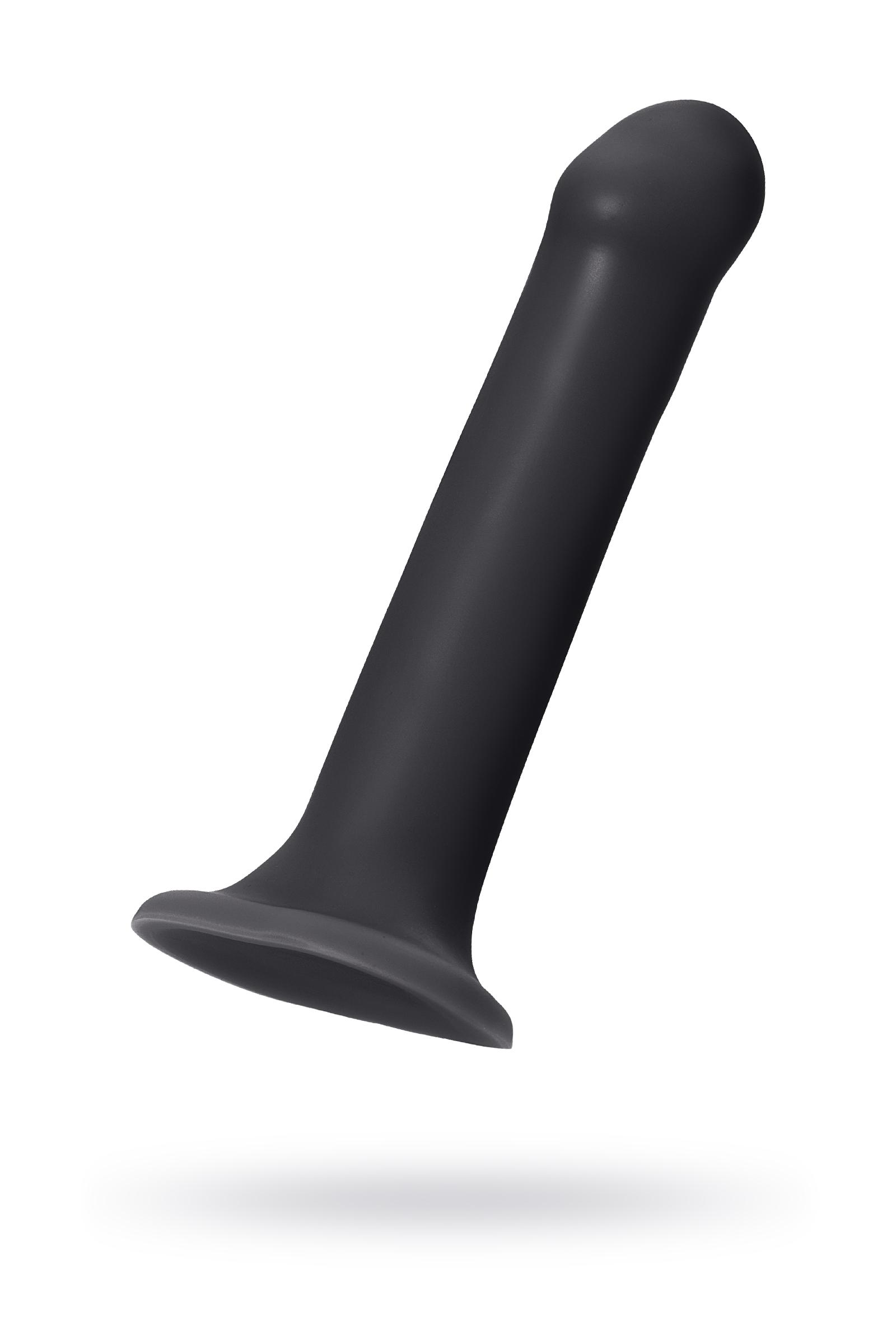 Ремневой нереалистичный страпон на присоске Strap-on-me, L, силикон, черный, 19 см Vestalshop.ru - Изображение 4