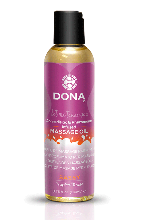 Массажное масло с феромонами и афродизиаками "Страсть" DONA Scented Massage Oil Sassy Aroma: Tropica